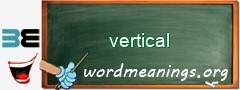 WordMeaning blackboard for vertical